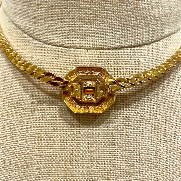 Christian Dior Vintage Gold-tone and Purple Necklace - Picture 6 of 7